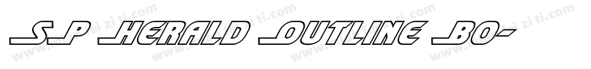 SP Herald Outline Bo字体转换